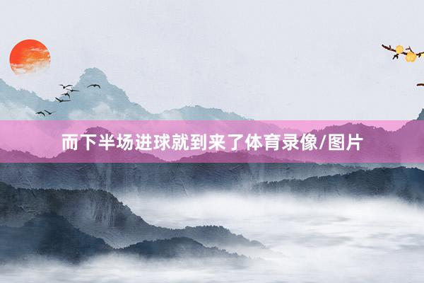 而下半场进球就到来了体育录像/图片