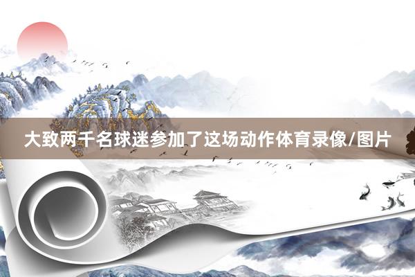 大致两千名球迷参加了这场动作体育录像/图片