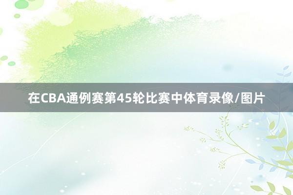 在CBA通例赛第45轮比赛中体育录像/图片