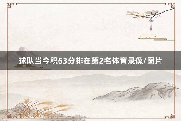 球队当今积63分排在第2名体育录像/图片
