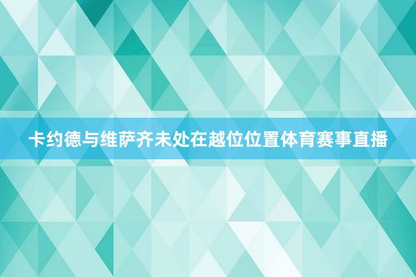 卡约德与维萨齐未处在越位位置体育赛事直播