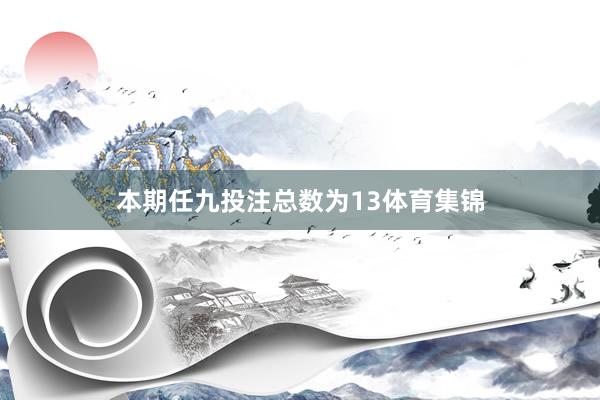 本期任九投注总数为13体育集锦