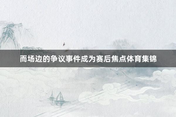 而场边的争议事件成为赛后焦点体育集锦