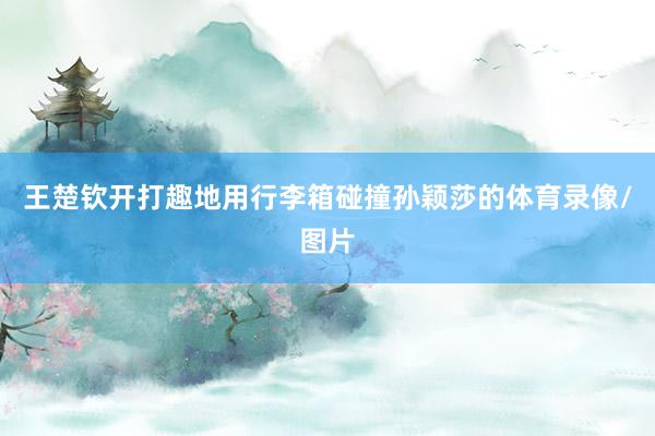 王楚钦开打趣地用行李箱碰撞孙颖莎的体育录像/图片