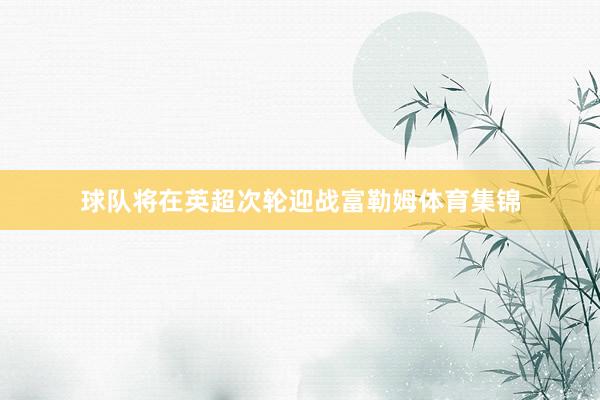球队将在英超次轮迎战富勒姆体育集锦