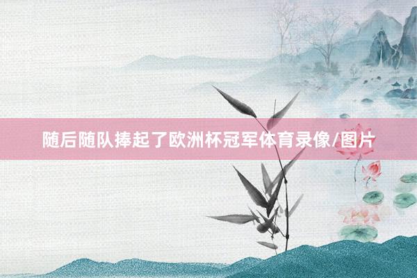 随后随队捧起了欧洲杯冠军体育录像/图片