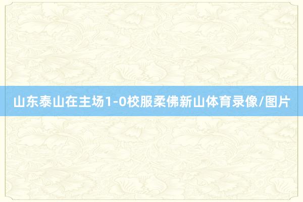 山东泰山在主场1-0校服柔佛新山体育录像/图片