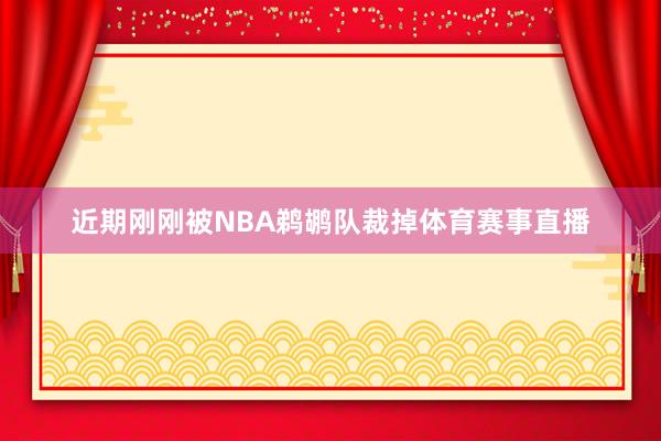 近期刚刚被NBA鹈鹕队裁掉体育赛事直播