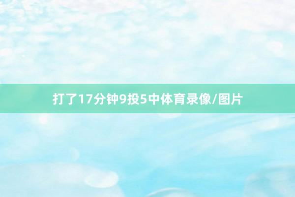 打了17分钟9投5中体育录像/图片