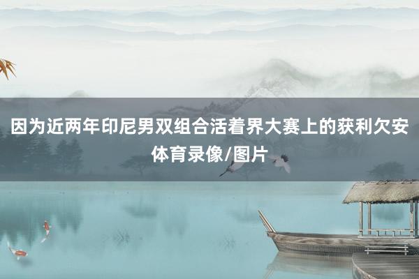 因为近两年印尼男双组合活着界大赛上的获利欠安体育录像/图片