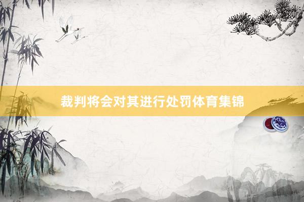 裁判将会对其进行处罚体育集锦