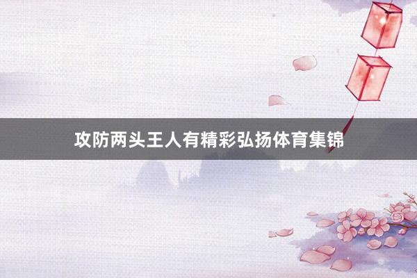 攻防两头王人有精彩弘扬体育集锦