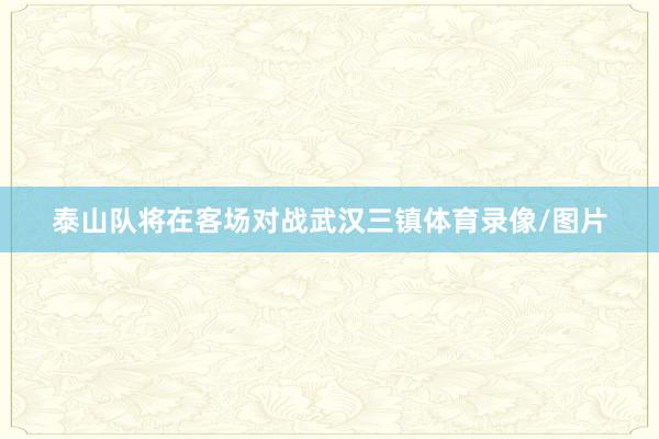 泰山队将在客场对战武汉三镇体育录像/图片